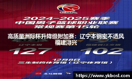 高质量洲际杯升降级附加赛：辽宁本钢密不透风福建浔兴